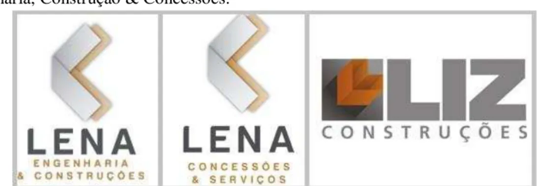 Figura 4 – Logotipos das empresas da área da construção (Grupo Lena Engenharia, 2012)