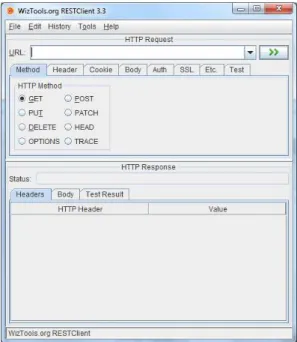 Figura 17 - User Interface do RESTClient 