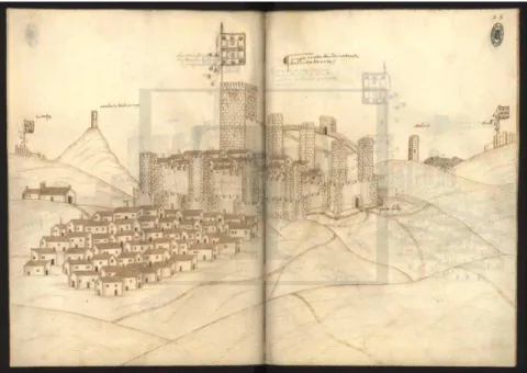 Figura 1- Gravura do castelo de Campo Maior [6] 