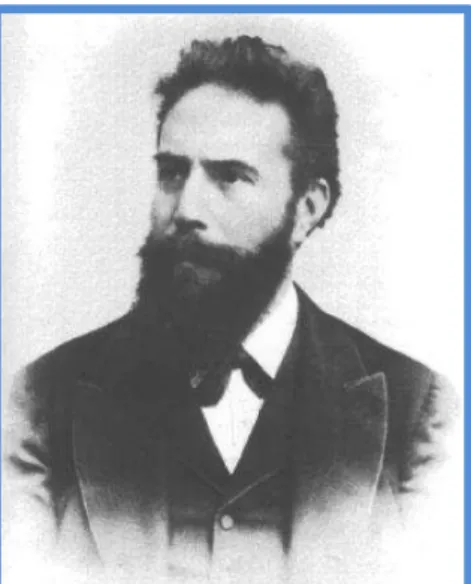 Figura 1  –  Wilhelm Conrad Röntgen, fotografia tirada em 1896 (retirado de Martins, 1998)