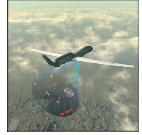 Figura  1.  – O segmento aéreo do AGS. O UAV RQ-4B GLOBAL HAWK (fonte: 