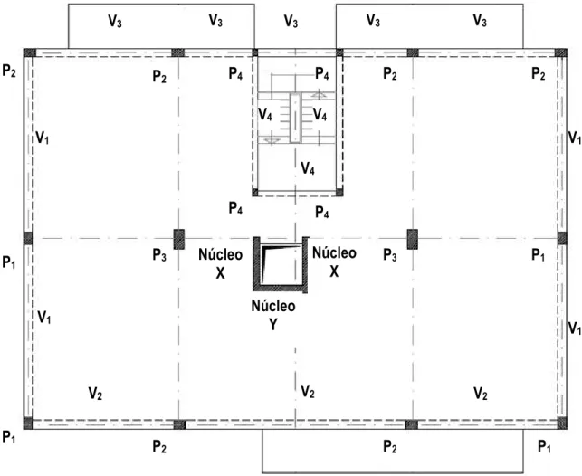 Figura 3.3  –  Planta da laje 