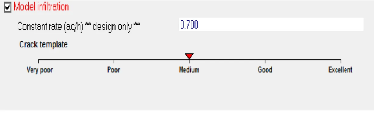 Figura 3.9 – Slider bar para classificação do tamanho das fendas no modo “calculated”