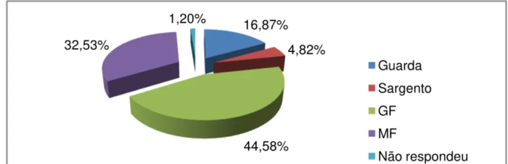 Gráfico 5.1: Distribuição dos inquiridos pelas categorias profissionais. 