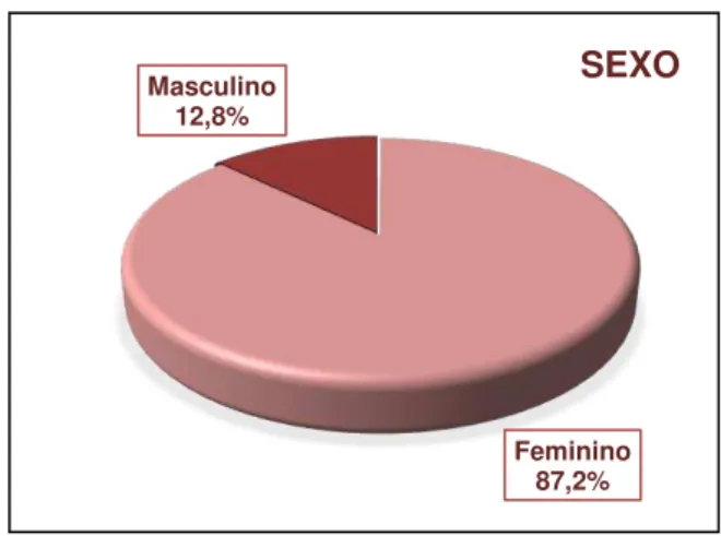 Gráfico 1  –  Distribuição dos enfermeiros por género 