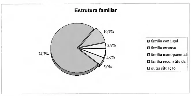 Figura 15. Estrutura familiar dos discentes. 