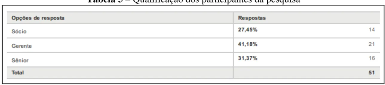 Gráfico 4 – Experiência dos participantes da pesquisa 