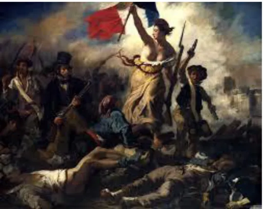 Figura 7 - &#34;A liberdade guia o povo&#34;, Eugène Delacroix (1830). Óleo sobre tela