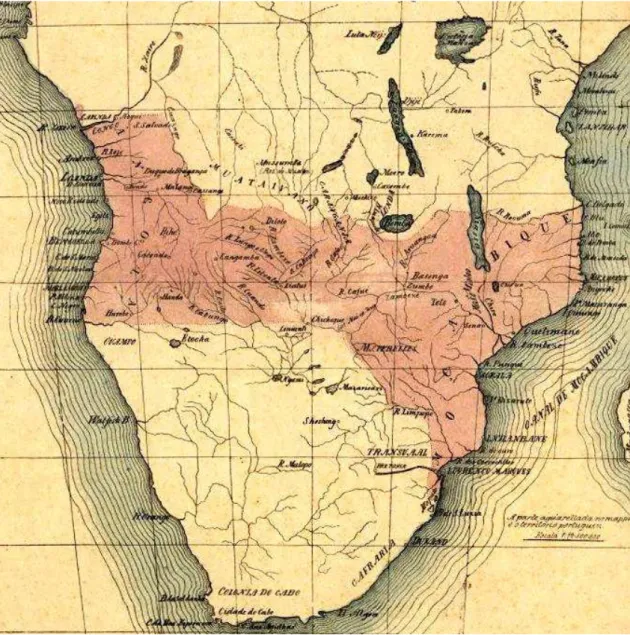 Figura nº 1- Mapa Cor -de-Rosa 