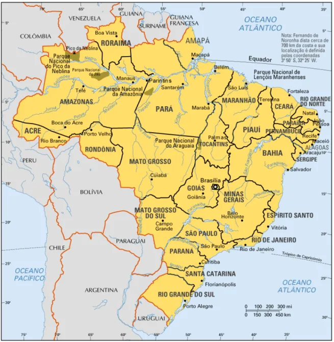 Figura 1 - Mapa Político do Brasil  