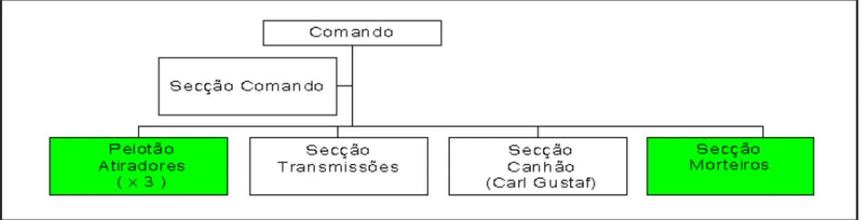 Figura 6 - Organograma de uma possível CAT de um BI pelo Capitão Andrade 