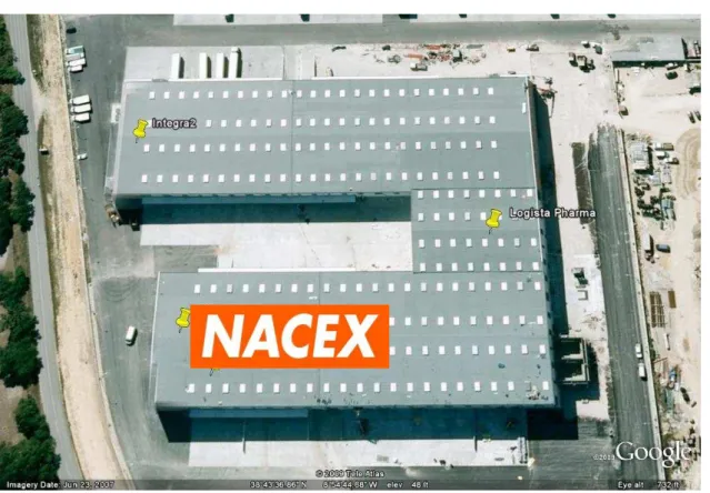 Figura 14  –  Imagem aérea real das instalações Nacex 