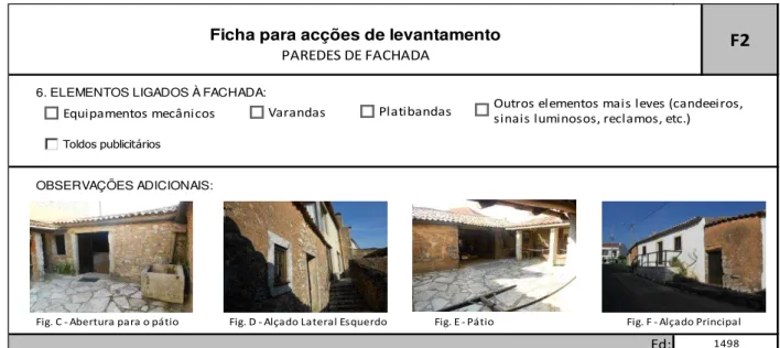 Figura B41 – (Cont.) Edifício 1498 – F2: Paredes de fachada 