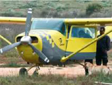 Figura 7 – Aeronave revistada no aeródromo da Praia Verde