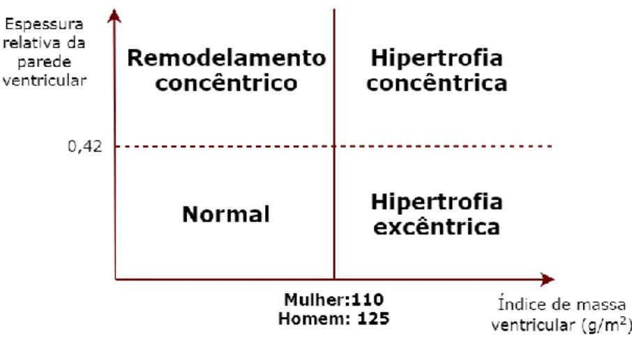Figura 6 – Padrões geométricos do ventrículo esquerdo em hipertensos (10) 