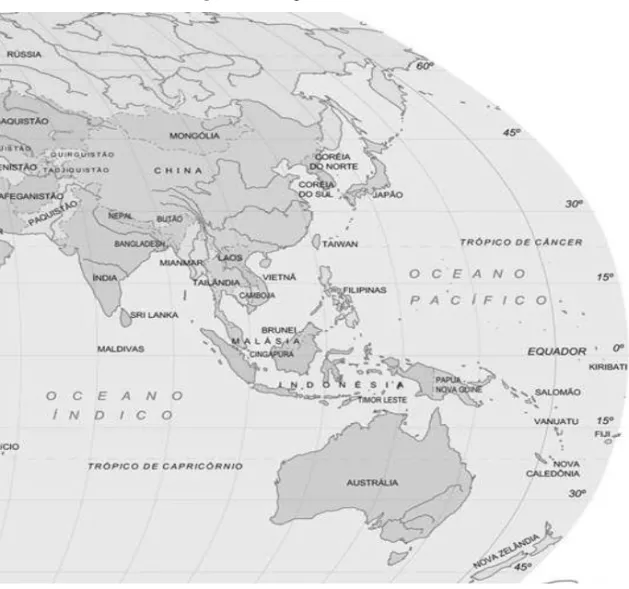 Figura 1 – Mapa da Ásia‑Pacíico