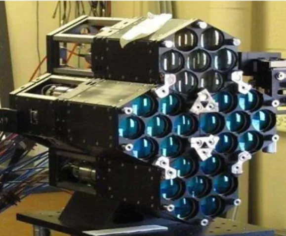 Figura nº 9 – Optical phased array usado na demonstração do programa EXCALIBUR  Fonte: (DARPA, 2014) 
