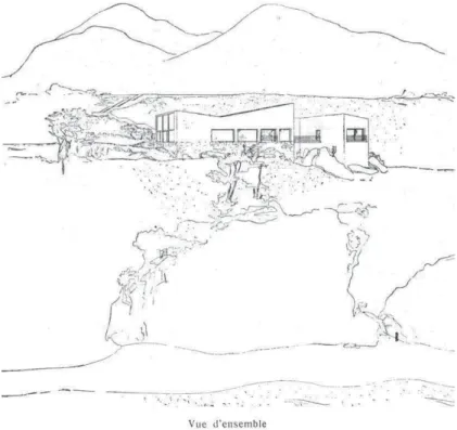 Figura 5. Perspectiva del proyecto de Le Corbusier para la villa  Errazuris en Chile  (1930)