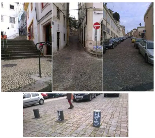 Figura 3.2 – Traçado das ruas da Alta de Coimbra 