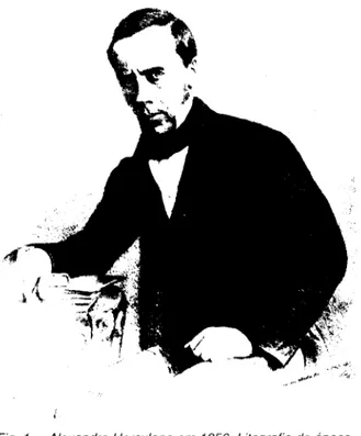 Fig. 1. Alexandre Herculano em 1856. Litografia da época. 