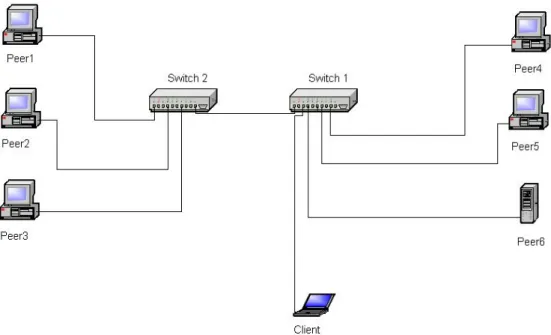 Figure 2. P2P Experimental Test bed. 