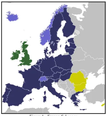 Figura 1 - Espaço Schengen 