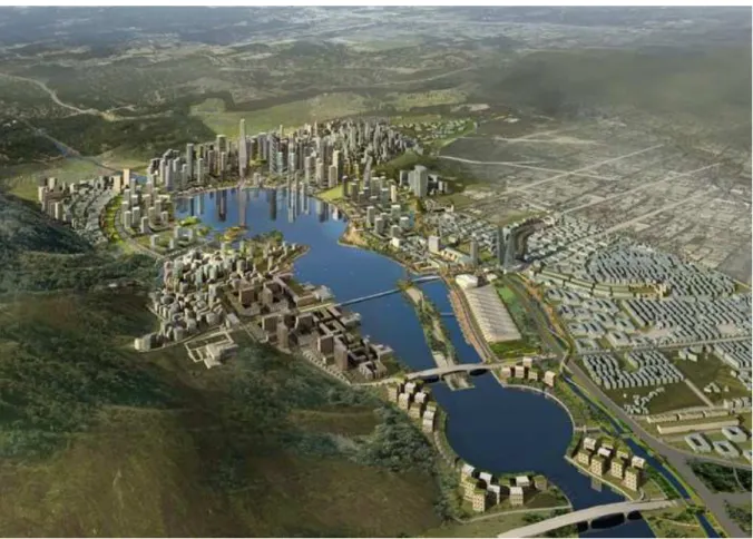 Figure 5. KPF (2010), Meixi Lake Materplan (Changsha, China) in http://www.kpf.com/ 