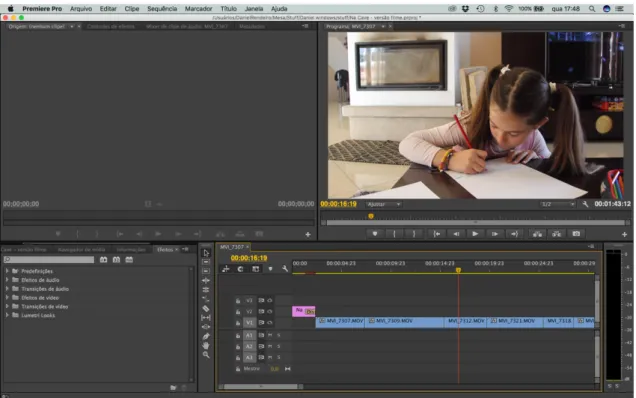 figura 20. Ferramenta de edição de vídeo - Adobe Premiere Pro 