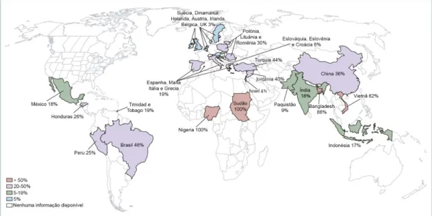 Figura  4.  Mapa  de  distribuição  de  percentual  do  uso  de  antimicrobianos  de  forma  inapropriada