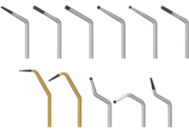 Figura 7. Exemplos de pontas CVD. Adaptado de CvDentus, 2015.   