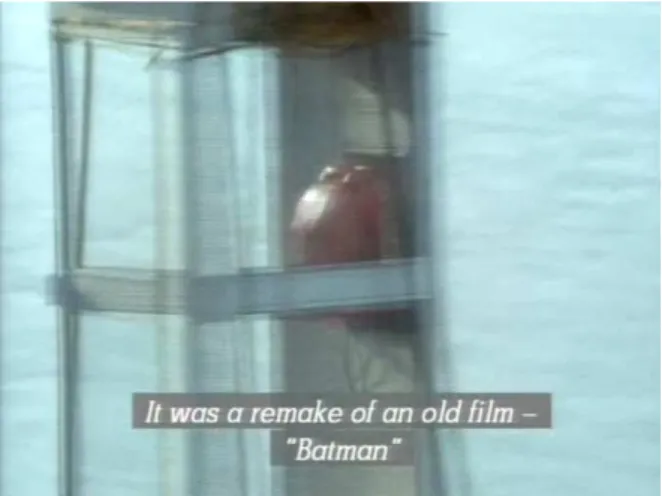 Figure 5: Screenshot from Talking Broken – he “talking bro- bro-ken” motif, 2 © 1990 Frances Calvert