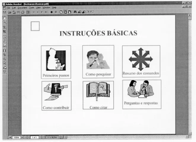 Figura 2 – Menu de instruções básicas