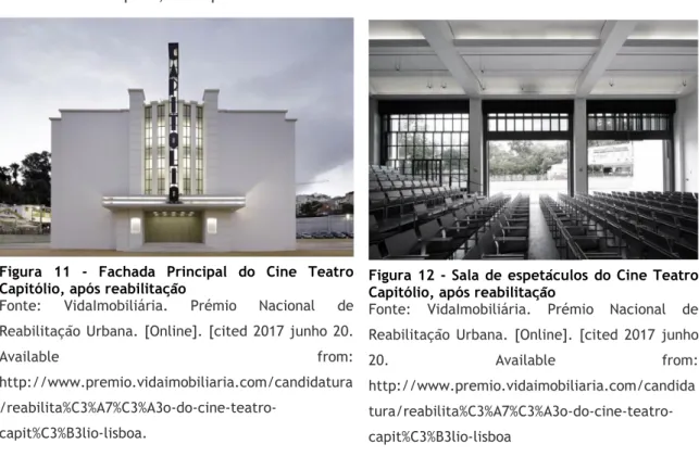 Figura  11  -  Fachada  Principal  do  Cine  Teatro  Capitólio, após reabilitação 