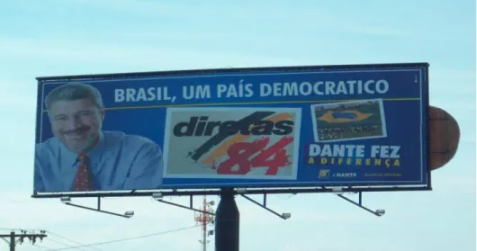 Fig. 1: Billboard displayed on Mato Grosso Avenue 
