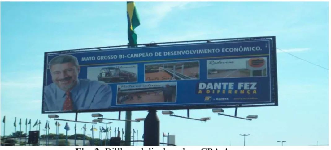 Fig. 3: Billboard displayed on CPA Avenue 