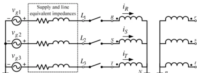 Fig. 2.  Equivalent circuits for a fault occurring in the: (a) primary winding;  