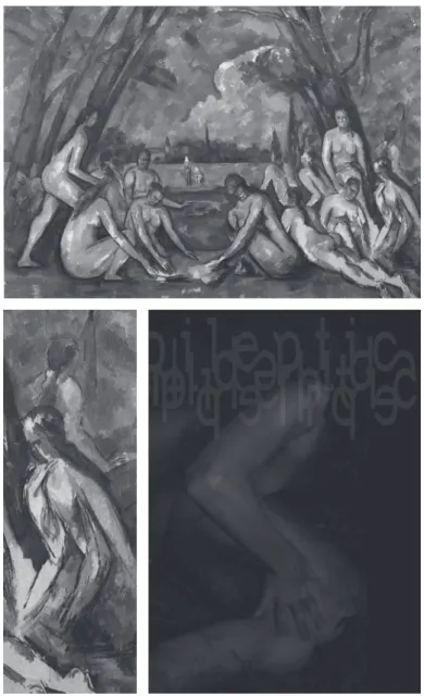 Fig. 11  Paul Cézanne, Les grandes  baigneuses (1906).