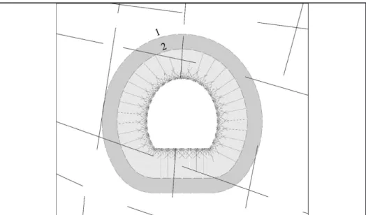 Figure 4 Blasting in rock mass where primary block 