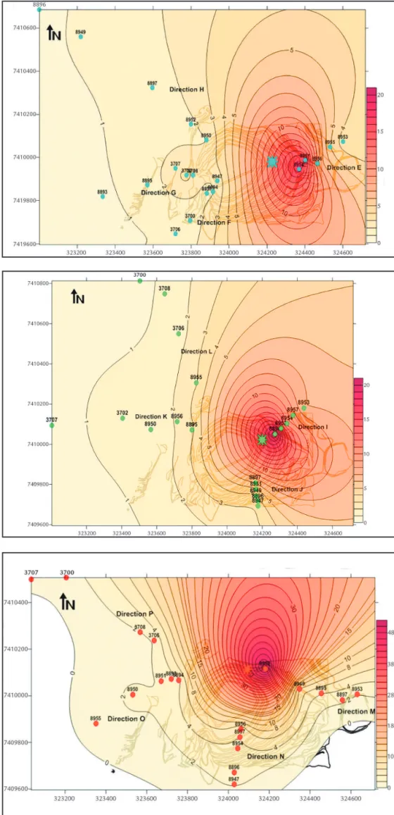 Figure 4 Third blasting’s Iso-velocity Map