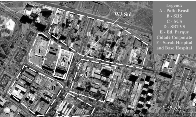 Figure 3 - Location of Patio Brasil. Source: Google Earth (2008) 