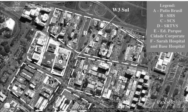 Figure 4 - Location of Patio Brasil. Source: Google Earth (2012) 