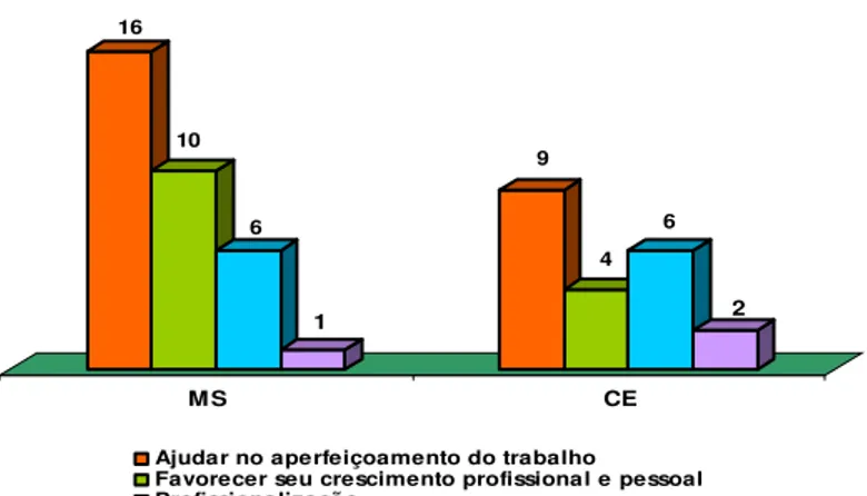 Figura 12 – Distribuição dos ACS, segundo opinião sobre a importância da formação. MS e CE,  2006 