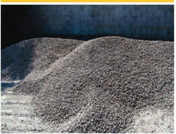 Table 1 – measures for the concrete mix proposed for aggregates replacements