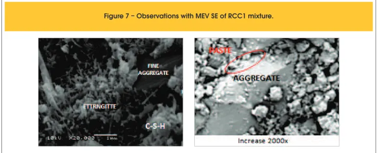 Figure 7 – Observations with MEV SE of RCC1 mixture.