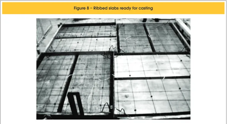 Figure 8 – Ribbed slabs ready for casting 