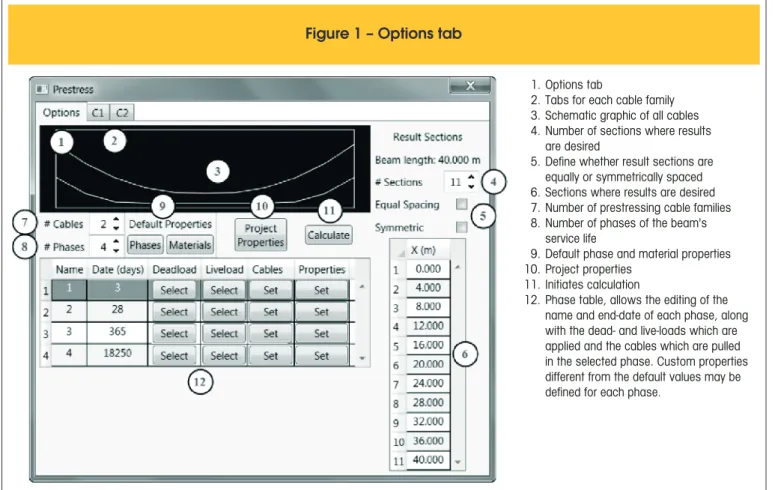 Figure 1 – Options tab