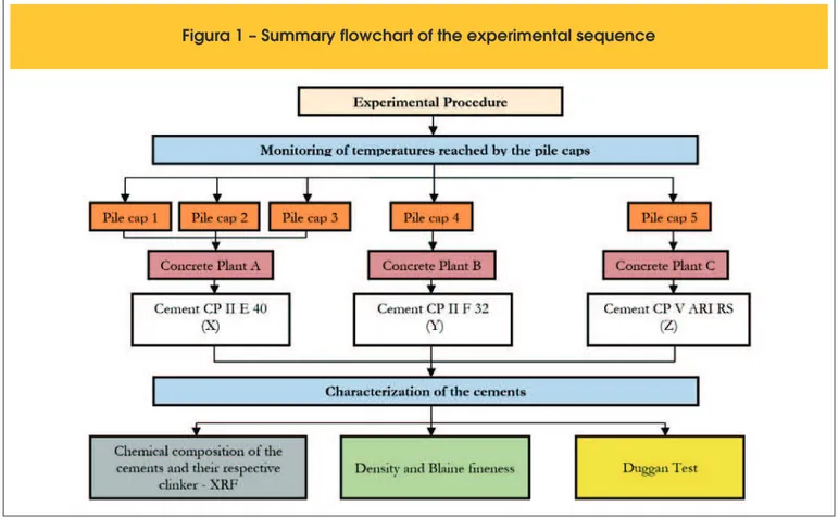 Figura 1 – Summary flowchart of the experimental sequence