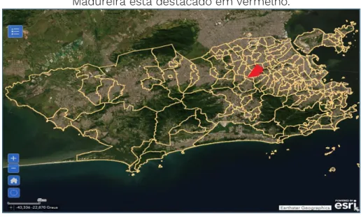 Figura 2: Mapa da Cidade do Rio de Janeiro/Bairros.  