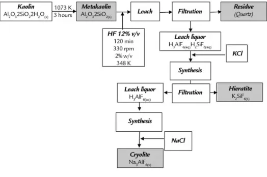 Figure 2 Flow sheet of the proposed process.