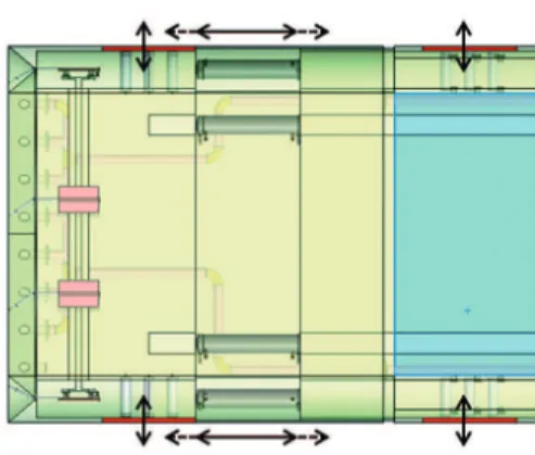 Figure 6 Positioning process  of rock block over removal wagon From here, it is possible to execute 